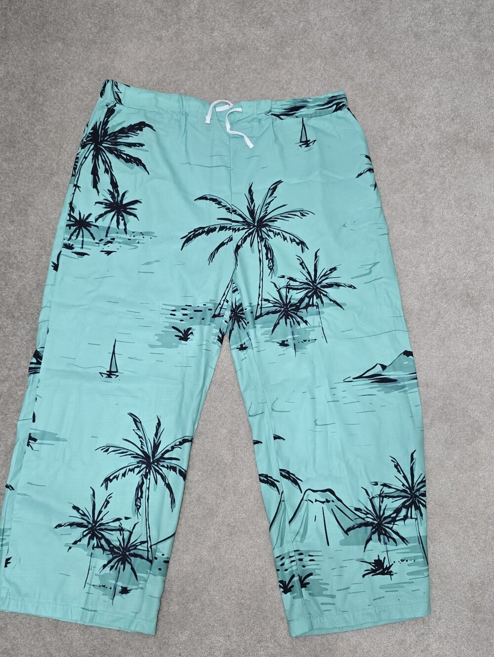 Aqua Tropical Print Summer/Sleep Pants - Unbranded Size 4XL (42/29)